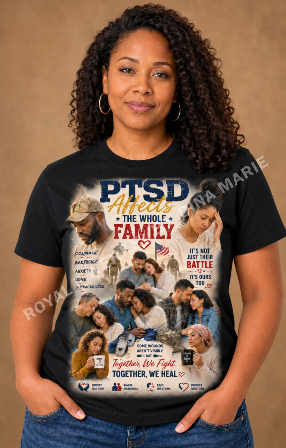 PTSD Affects the Whole Family T-Shirt